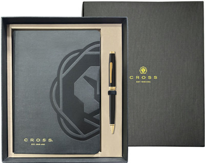CROSS Coventry Black Medalist With Cross Journal Gift Set Ball Pen(Ink Color - Black)