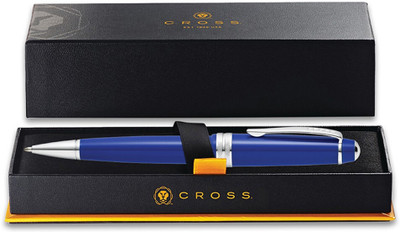 CROSS Cross Bailey Light Polished Blue Resin Ballpoint Pen Ball Pen(Ink Color - Black)