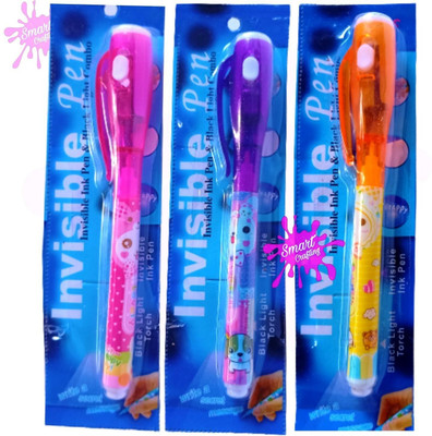 SmartCrafting Invisible Uv Light Secret Message pen Multi-function Digital Pen(Pack of 3, Ink Color - RainBow)