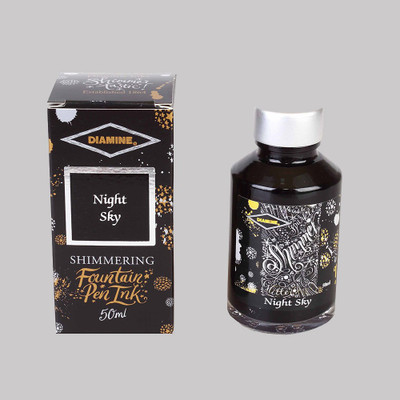 DIAMINE NIGHT SKY SHIMMER 50 ML Ink Bottle(Ink Color - SKY)