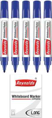 Reynolds WM Marker Ball Pen(Pack of 5, Ink Color - Blue)