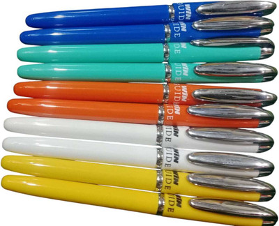 WinGuid 10 Ball Pen(Pack of 10, Ink Color - Blue)