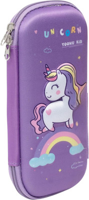ALCANTARA UNICORN YOOHU KIDS UNICORN Art Canvas Pencil Box(Set of 1, Purple)