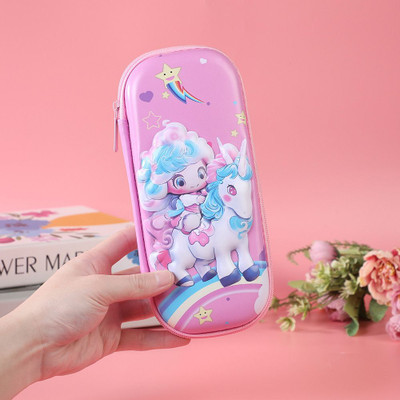 Akvanar 3D Unicorn Cover Large Capacity Pencil Case 1 Art EVA Pencil Box(Set of 1, Multicolor)