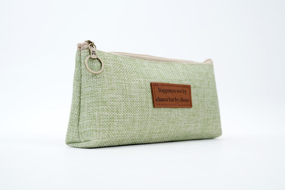 kidgets Jute Pouch Jute Pouch Art Polyester Pencil Box(Set of 1, Green)