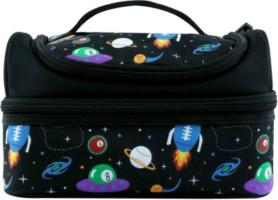 smily kiddos 1 Lunch Bag Space Theme Art Polyester Pencil Box(Set of 1, Black)