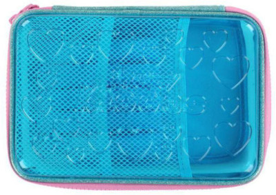smily kiddos 1 Heart Art Polyester Pencil Box(Set of 1, Pink)