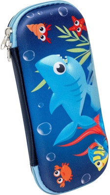 Givni Mart Fish Nature Art Canvas Pencil Box(Set of 1, Multicolor)