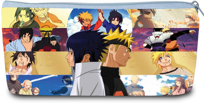 Love And Joy Naruto Shippudenn. Rexine Pouch Art Artificial Leather Pencil Box(Set of 1, Multicolor)