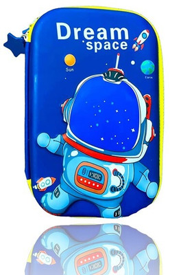 Mahaveer Collection 3D Printed Pencil case 3D Pencil Box Art EVA Pencil Box(Set of 1, Multicolor)