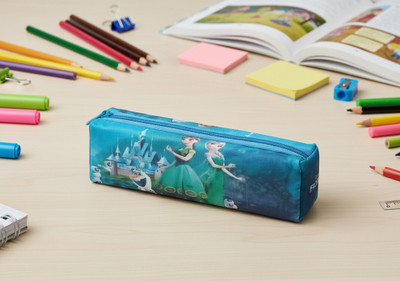 Uvis Traders Frozen Design Frozen Art Polyester Pencil Box(Set of 6, Multicolor)