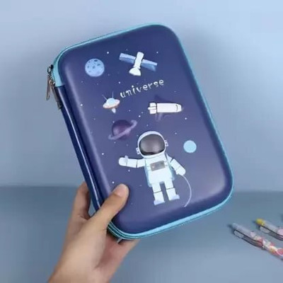 MANTH Space Pencil Case Space Pencil Case Art EVA Pencil Box(Set of 1, Multicolor)