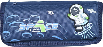 KYLO Signature Space boy Art Canvas Pencil Box(Set of 1, Dark Blue)