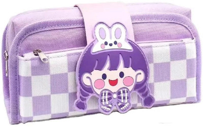 SARJUDAS ENTERPRISE 2 in 1 Purple Multifunctional Pencil Pouch Aesthetic Pencil Case for Girls Large Capacity Best Thing to Put Pen Pencil Sharpener Rubber Art Canvas Pencil Box(Set of 1, Purple) SARJUDAS ENTERPRISE 2 in 1 Purple Multifunctional Pencil Pouch Aesthetic Pencil Case for Girls Large Capacity Best Thing to Put Pen Pencil Sharpener Rubber Art Canvas Pencil Box(Set of 1, Purple)
