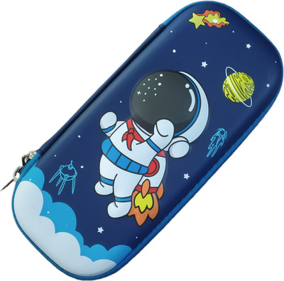 radhey preet 3D Print of Rocket or Astronaut on pouch | Available in mix design | Pouch size is regular | Price for 1pc | Print may vary as per stock Art EVA Pencil Box(Set of 1, Blue)
