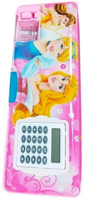 bullweiser G Barbie doll Art Plastic Pencil Box(Set of 1, Pink, Multicolor)