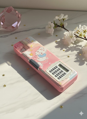 sr pro 1 rabbit Art Plastic Pencil Box(Set of 1, Pink)