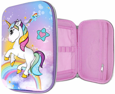 Akvanar pencil box pouch unicorn Art EVA Pencil Box(Set of 1, Multicolor)
