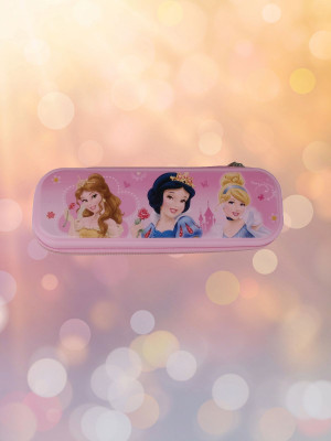 Abhinandan Decors Pencil pouch Princess Art Canvas Pencil Box(Set of 1, Pink)