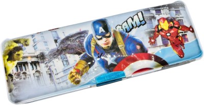 HIRVA AVENGER CARTOON Art Plastic Pencil Box(Set of 1, Multicolor)