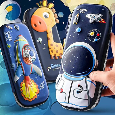 Vadhavan 1Pc 3D Pencil Case, Large Capacity with Zip Closure Portable Pack of 1 Boys & Girls Students Art EVA Pencil Box(Set of 1, Multicolor)