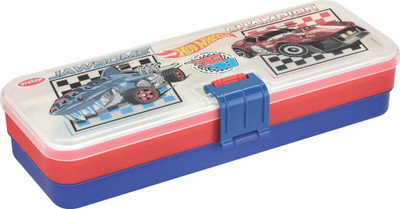 Pratap Hy Click (Hot Wheels) Hot Wheels Art Polypropylene Pencil Box(Set of 1, Multicolor)