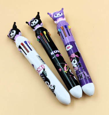 Preili's Kuromi Roller Ball Pen(Pack of 3, Ink Color - Multicolor)