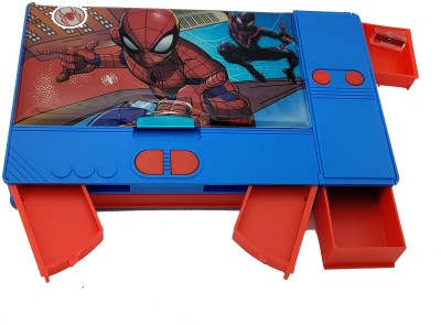 Paper Bear Spiderman Spiderman Art Plastic Pencil Box(Set of 1, Blue, Red)