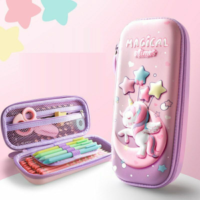 Akvanar UNICORN PENCIL POUCH Geometry Box(Multicolor)