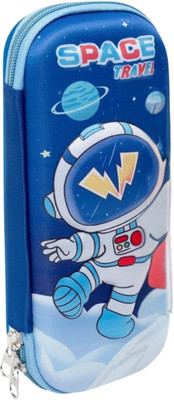 Givni Mart Space Travel Nature Art Canvas Pencil Box(Set of 1, Multicolor)