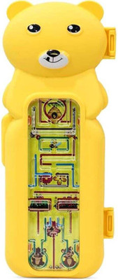MANISHA NA teddy pencil box with game Art Plastic Pencil Box(Set of 1, Yellow)