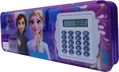 CNA 2022 Frozen Multipurpose Pencil Box with Calculator & Dual sharpener. Pencil boxes, will intereset your child Magnetic, Jumbo Pencil Boxes, by DIPSHA Art Plastic Pencil Box(Set of 1, Multicolor)