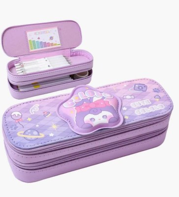 Sahej Enterprises pencil case Cartoon Art EVA Pencil Box(Set of 1, Purple)