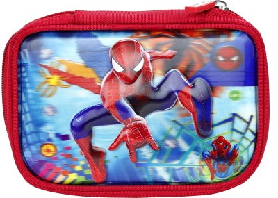 Giraffe 1 Spiderman Art Polyester Pencil Box(Set of 1, Red)