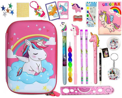 Eclet STATIONERY SET Pen Gift Set(Pack of 19, Ink Color - Multicolor)