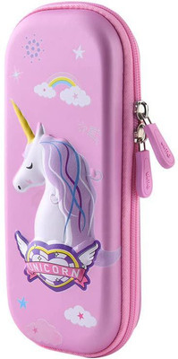 SYGA Unicorn Unicorn Art Canvas Pencil Box(Set of 1, Purple)