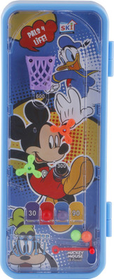 SKI Cruze Pinball Game Pencil Box with Password Number Lock MICKEY Art Plastic Pencil Box(Set of 1, Blue)