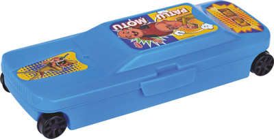 Pratap Racing Car (Motu Patlu) Motu Patlu Art Polypropylene Pencil Box(Set of 1, Blue)