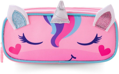 Tinker Squad Girls Unicorn Art Canvas Pencil Box(Set of 1, Multicolor)