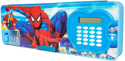 HASHFLOW Spider man Blue Pencil Box 1 Art Plastic Pencil Box(Set of 1, Multicolor)