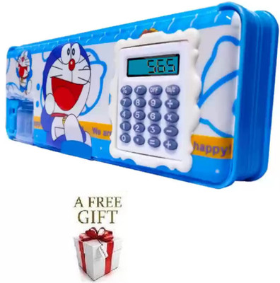 Extraposh NA geometry box Art Plastic Pencil Box(Set of 1, Blue)