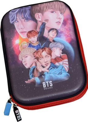 Prezzie Villa Kpop BTS Art EVA Pencil Box(Set of 1, Black)