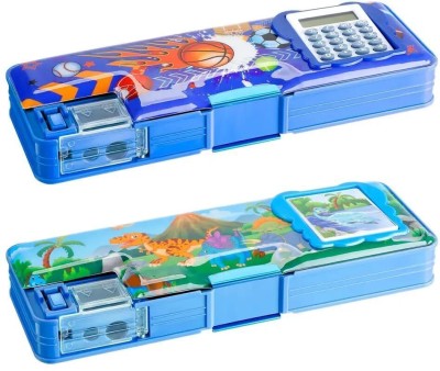 HARSHDIX 1 SOLID Art Plastic Pencil Box(Set of 1, Multicolor)