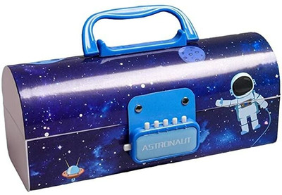 KBX 1 Space Art Plastic Pencil Box(Set of 1, Dark Blue)