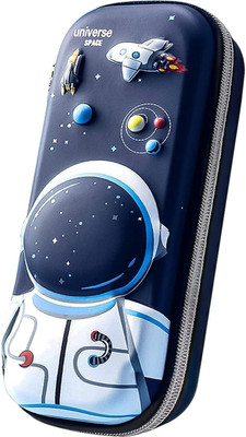 PRAYAN ENTERPRISE Children Print Astronaut Pouch 3D Eva Galaxy Printed Pencil case Art EVA Pencil Box(Set of 1, Multicolor)
