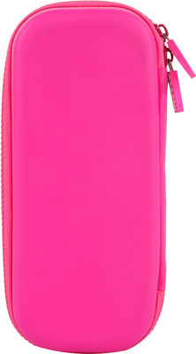 smily kiddos Small pencil case plain Plain Art EVA Pencil Box(Set of 1, Pink)