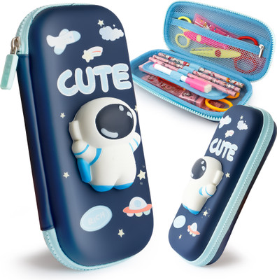 FIDDLERZ KBX5796 Astronaut Art EVA Pencil Box(Set of 1, Dark Blue)