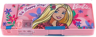 striders Barbie Magnetic Pencil Box with Extra Storage Stylish for Kids and Teens modern Art Plastic Pencil Box(Set of 1, Multicolor)