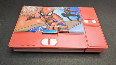 K3NTERPRISES Spiderman Pencil Box Spiderman Art Plastic Pencil Boxes(Set of 1, Red)
