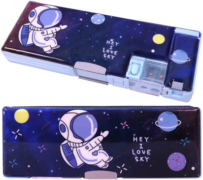 SGMSC Space Man Multifunctional Art Plastic Pencil Box(Set of 1, Multicolor)